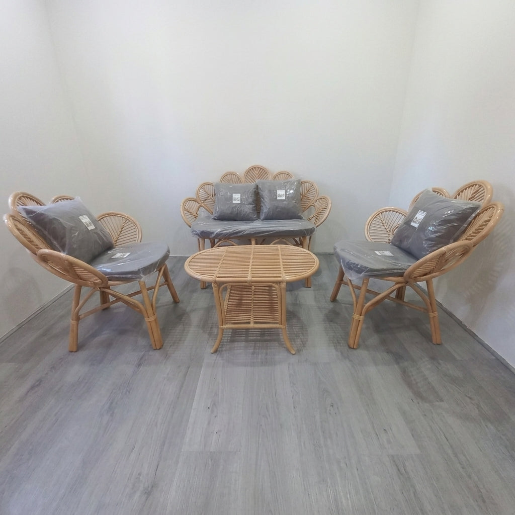 Leafstyle natural rattan sofa set