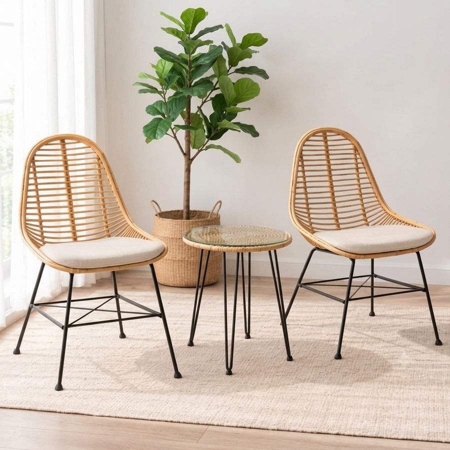 Arsen terrace chairs and round table