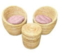 Bobo style two rattan chairs with tea table