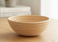 Round rattan bread bowl