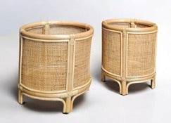 Rattan flower pot stand