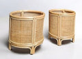 Rattan flower pot stand