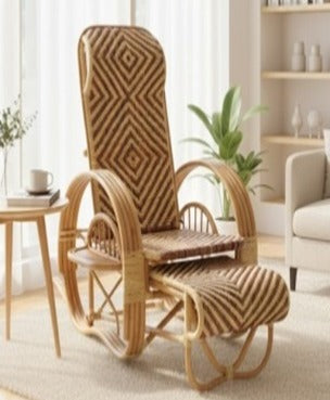 Rattan foldable lazy chair
