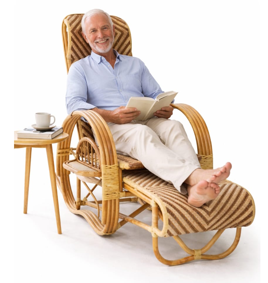 Rattan foldable lazy chair